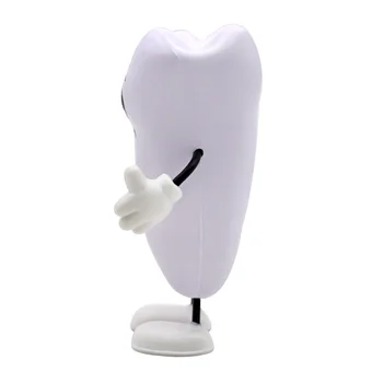 1 adet Kawaii Yumuşak PU Diş Şekli Sıkmak Oyuncak Hediye Köpük Diş Modeli Şekli Yavaş Yükselen Relax Squishy Diş Kliniği Promosyon Hediyeler
