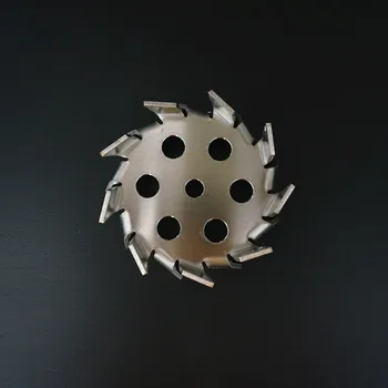 1 adet laboratuvar paslanmaz çelik testere dişi tipi karıştırıcı dispersiyon disk yuvarlak tabak dağıtıcı karıştırma bıçağı saptırma deliği
