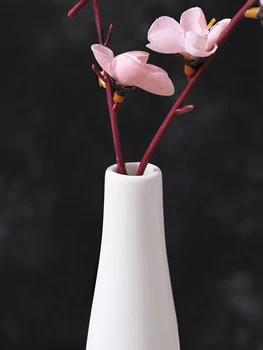 1 adet Mini Seramik Vazo Masaüstü Küçük Çiçek Düzenleme Oturma Odası Yatak Odası Hidroponik Porselen Şişe Ev Dekor