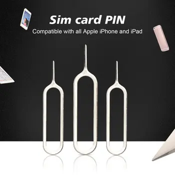 1 adet Sım Kart İğne iPhone 5 5S 4 4S 3GS Cep Telefonu alet tepsisi Tutucu Çıkar Metal Pin Toptan