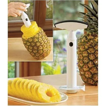 1 adet Taşınabilir Ananas Soyucu Dilimleme Tart Soyma Ve Tart Aracı Meyve Ve Sebze Bıçağı Mutfak Gadget Aksesuarları