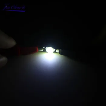 100 Adet / grup LED COB Lamba Çip 1W 3W 3.2-3.6 V Giriş 100-220LM Mini LED Ampul Diyot SMD DIY LED Projektör Spot Downlight