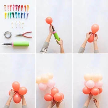 117 Adet Mix Macaron Renk Denizkızı Kuyruğu Balonlar Garland Kemer Düğün Kız Doğum Günü Küçük Denizkızı Parti Süslemeleri Pembe Globos