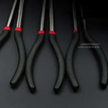 16 İnç Sivri kargaburun Çok Fonksiyonlu Karbon Çelik Çok Eklemli Uzun Saplı Pense Dirsek Uzun kargaburun El Aleti Seti