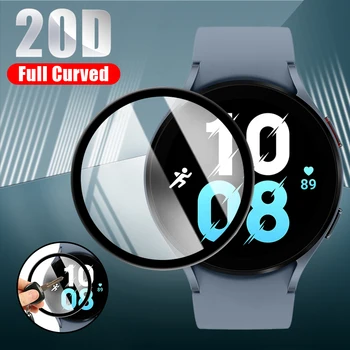 20D Kavisli Kenar Koruyucu Film Samsung Galaxy izle 5 4 40mm 44mm Smartwatch Ekran Koruyucu İçin Samsung Watch5 (cam