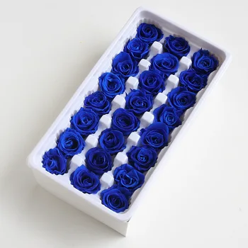 21 adet / kutu 2-3CM Çap Korunmuş gül Çiçek Ölümsüz Anneler Günü Hediyesi Ebedi Hayat Çiçek Malzeme Hediye Kutu Seviyesi B