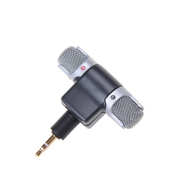 3.5 mm ECM-DS70P Elektret Kondansatörler Kablosuz Stereo Mikrofon PC MD Kameralar Mini Mikrofon