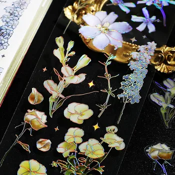 3 Adet Çiçek Yaprakları Çıkartmalar Set Dekoratif Sticker Scrapbooking İçin Çocuk Dıy Sanat El Sanatları Albümü