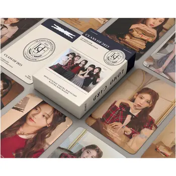 54 adet / takım Kpop Idol Kaçak Çocuklar İki Kez Itzy IVE MONSTA X On Yedi Albümü Lomo Kartları Photocards Fotoğraf Kartı Kartpostal Hayranları Hediye