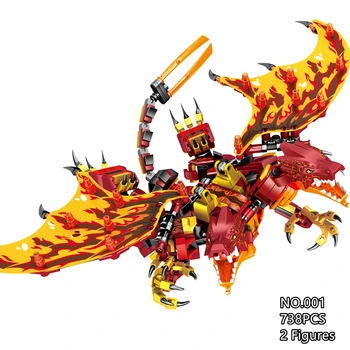 738 PCS Ninja Yangın Ejderha Deniz Okyanus Dragons Şövalye Modeli KAİ JAY Rakamlar Yapı Taşları Çocuk Oyuncakları Tuğla Hediye için çocuk erkek
