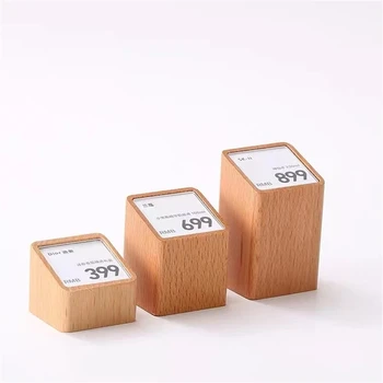 Akrilik Fiyat etiket kağıdı Tutucu Ekran Standı Masa Mini Fiyat Küpleri Takı Etiket İşareti saat etiketi
