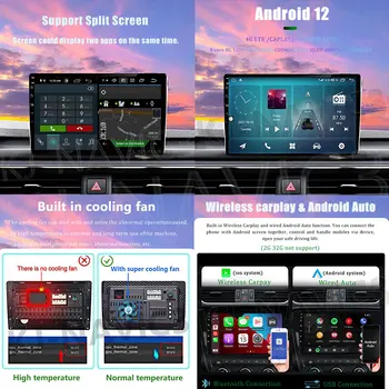 Android 12 Mazda RX - 8 RX 8 RX8 SE 2003-2021 Araba Video Multimedya Oynatıcı Radyo Carplay GPS QLED monitör ekranı TV Kameraları