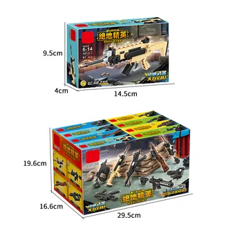 Askeri çocuk ateşli silahlar modeli yapı taşları monte zeka beyin bulmaca uyumlu Lego erkek çocuk oyuncakları toptan