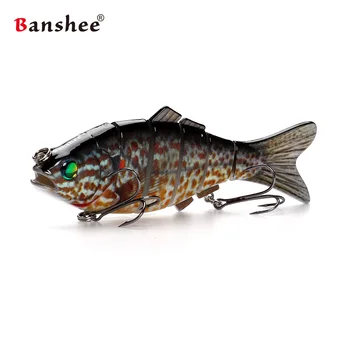 Banshee 140mm 53.5 g VSJ06-6 Wobblers pike levrek muskie Balıkçılık Cazibesi 6 bölümler Çok Eklemli Gerçekçi balıkçılık cazibesi Swimbait