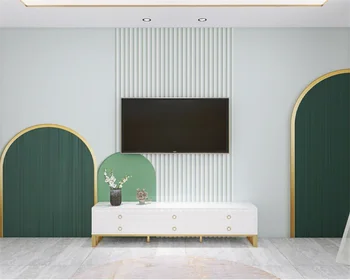 Beibehang Özel Retro Geometrik Colorblock TV Arka Plan Yatak Odası Oturma Odası Dekoratif Boyama Duvar Kağıdı papier peint