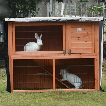 Bunny Tavşan Kafesi Kapak Bahçe Açık Su Geçirmez Küçük Hayvan Sandık Kapak UV Dayanıklı Ağır Evcil Ürün Kapağı