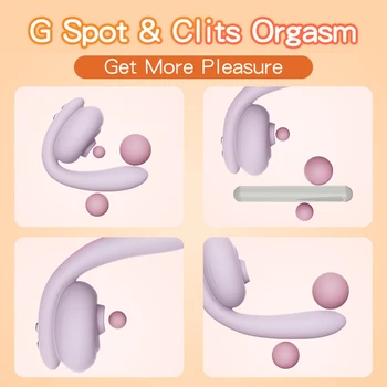 Bükülebilir Emme Vibratörler Çift Kafa Klitoris g-spot Vulva Stimülatörü vajina masaj aleti Kadınlar için Seks Oyuncakları Emme ve Dildos
