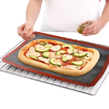 Delikli Silikon Pişirme Mat Yapışmaz pişirme fırını Sac Astar Çerez / Ekmek / Acıbadem Kurabiyesi / Bisküvi mutfak gereçleri 40x30cm