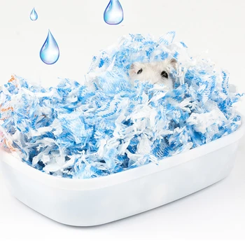 Doğal Temiz Ve Rahat Kağıt Yuvalama Küçük Pet Yatak Hamster Kafesi Malzemeleri Koku Kontrolü İle Kobay Yatak 4.1 L Mascotas
