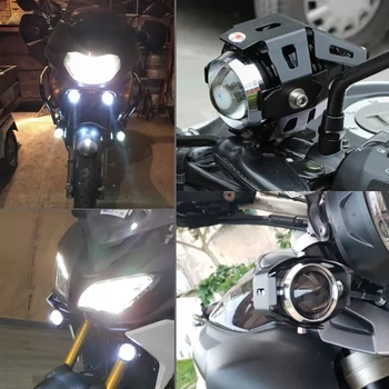 Ek Motosiklet Spot LED U5 Far Sis Lambası Sürüş Lambası Suzuki Katana İçin Gsx600F Sj410 Gsx S1000F Burgman 650