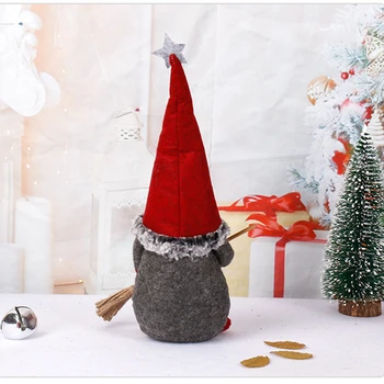 El yapımı Noel Rudolph Meçhul Bebek Noel Süs Ayakta Cüce Santa Oyuncak Gnome Peluş Ev Dekor Yılbaşı Hediyeleri 2021