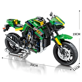 En Güçlü Süper Motosiklet Kawasaki Z900 Modeli Yapı Taşları Tuğla Setleri Klasik Çocuk Oyuncakları Çocuklar İçin Hediye