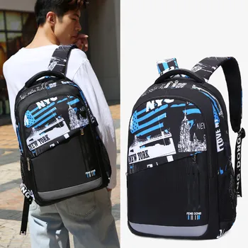 Fengdong Lise çantaları genç erkekler için su geçirmez büyük sırt çantası erkek usb şarj sırt çantası koleji öğrenci laptop sırt çantası