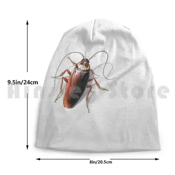 Hamamböceği Kasketleri örgü şapka Hip Hop Hamamböceği Haşarat Bug Böcek Anten Hayvan Dış İskelet Kahverengi Gerçekçi