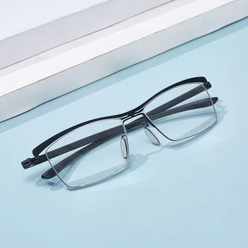 HD Okuma Gözlükleri Metal Çerçeve Erkekler Ve Kadınlar İçin Orta Yaşlı Ve Yaşlı Taşınabilir Ultralight Gözlük +1.0 1.5 2.0 3.0 4.0