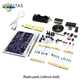 HU-017A RDA5807S Radyo Kiti FM FM elektronik DIY parçaları 87-108 MHz ile/olmadan konut radyo