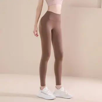 Kadın Yoga Pantolon Sonbahar Kış Sıcak Yüksek Bel Spor Kalça Kaldırma Tayt Koşu Spor Egzersiz Dış Giyim Çıplak Duygu Tayt