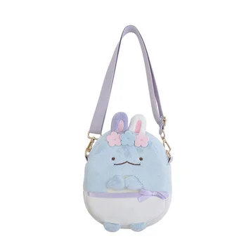 Karikatür Sumikko Küçük Çanta Hayvan Peluş Bebek Sevimli Tavşan Telefonu Çanta omuzdan askili çanta Çapraz Vücut Sikke Durumda çocuk Hediye