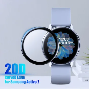 Kavisli Kenar Ekran Koruyucu İçin Samsung Galaxy saat Aktif 2 Smartwatch 40mm 44mm Koruyucu Yumuşak TPU Şeffaf Film Tam Kapak
