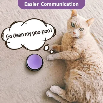 Kaydedilebilir Köpek Düğmeleri, Köpek Düğmeleri İletişim Pet Eğitim Buzzer, Köpek Konuşan Düğme Seti Komik Hediye, 4 ADET