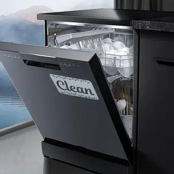Kirli Temiz Bulaşık Makinesi Mıknatısı Kirli Temiz Bulaşık Makinesi Mıknatısı Çift Taraflı Manyetik Plaka İle Temiz Kirli İşareti Mutfak Organik