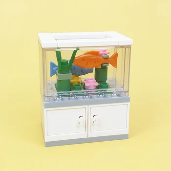 Küçük parçacık yapı taşları Sürüngen pet kutusu balık ıstakoz süs tankı yaratıcı oyuncak Akvaryum modelleme sahne dekorasyon
