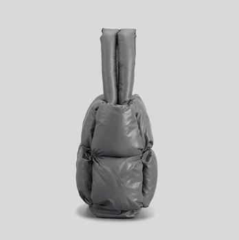 Kış Yastıklı çanta Kadın Aşağı pamuklu omuz çantası Naylon Çanta ve El Çantaları Tasarımcı Markaları Büyük Kapasiteli askılı çanta