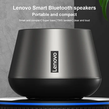 Lenovo K3 Pro kablosuz hoparlör Bluetooth uyumlu 5.0 HiFi Surround Stereo Ses USB Şarj Soundbox HD Hoparlör