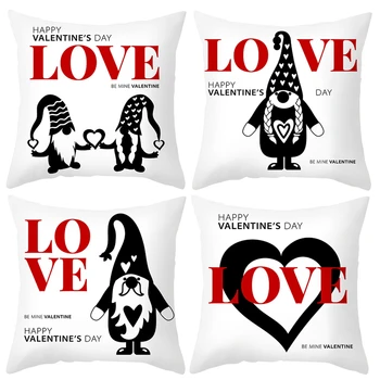 Meçhul Bebek minder örtüsü Sevgililer Aşk Düğün Parti Dekorasyon Kalp Aşk Sevgililer Pillowscover Mutlu sevgililer Günü Hediyesi