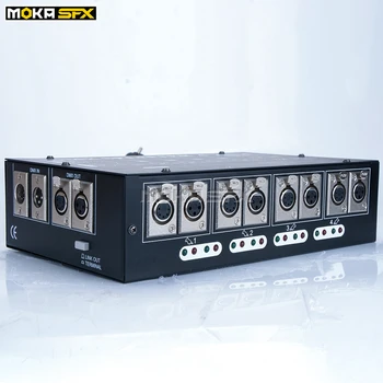 Mini DMX512 Splitter 4 yollu sahne ışık kontrolörü DJ aydınlatma Splitter 4 çıkış basit kontrol Splitter aydınlatma gösterisi ekipmanları