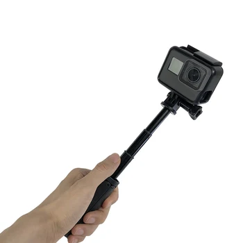 Mini tripod bağlama aparatı Selfie sopa uzatılabilir Monopod Gopro Hero SJCAM Xiaomi Yİ 4k aksesuarları AAA