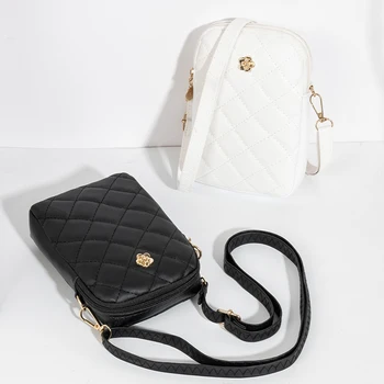 Moda Kadın PU Deri çapraz askılı çanta askılı çanta Flap Cüzdan Telefon Omuz Askılı Çanta Kadın Ucuz Çanta kart tutucu