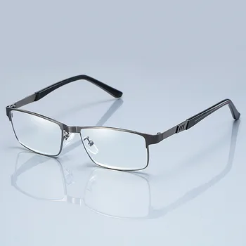 Moda paslanmaz çelik erkek iş okuma gözlüğü okuyucu Erkek presbiyopik optik gözlük +1.0 1.5 2.0 2.5 3 3.5 4.0