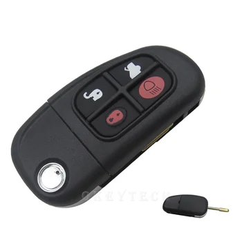 OkeyTech 4 Düğmeler Çevirme Katlanır 315/433mhz 4D60 Çip Uzaktan Kumanda Araba Anahtarı Fob Değiştirme Jaguar X Tipi S Tipi XJ XK Tipi