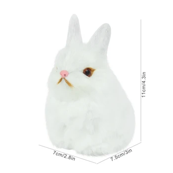 Paskalya Simülasyon Tavşan Modeli Mutlu paskalya dekorasyonu Peluş Sevimli Tavşan Bebek çocuklar için doğum günü hediyesi Bebek Duş Bile Parti Malzemeleri