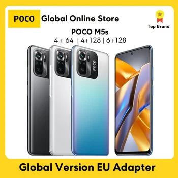 POCO M5s Küresel Sürüm Smartphone 64GB / 128GB NFC MTK G95 Octa Çekirdek 64MP Dört Kamera 6.43 