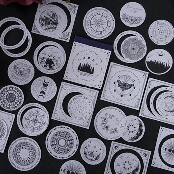 Rüya Ay Serisi Memo Pedleri Gözyaşı Çerçeve Tasarım Kağıt Estetik Önemsiz Günlüğü Scrapbooking Notebooklar Kolaj Sanat Malzemesi