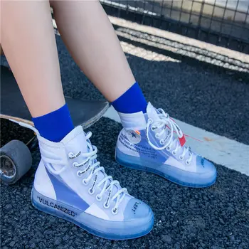 Saf Pamuk Harfler Bayanlar Çorap Yaz Ve Sonbahar Moda Trendleri Ev Spor Koşu Japon Kadın Çorap Kahverengi Noel Kelime
