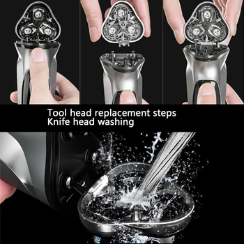 SOEYE Elektrikli Tıraş Makinesi Kesme Erkek Jilet Sakal Düzeltici Tıraş Makinesi Erkekler için Taşınabilir Tıraş Makinesi Saç Kesme Yüz Epilato BS001