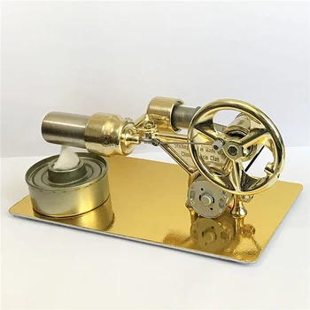 Sıcak Hava Stirling Motoru Deney Modeli Elektrik Jeneratörü Fiziksel Eğitim Mini Motor Oyuncak Koleksiyonu